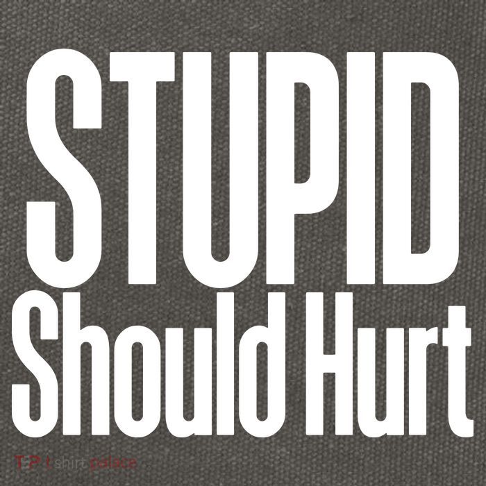 Stupid Should Hurt Cotton Canvas Backpack