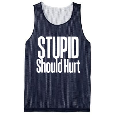 Stupid Should Hurt Mesh Reversible Basketball Jersey Tank