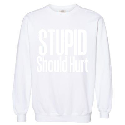 Stupid Should Hurt Garment-Dyed Sweatshirt