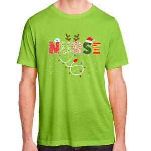 Stethoscope Santa Hat Reindeer Xmas Christmas Nurse Cool Gift Adult ChromaSoft Performance T-Shirt