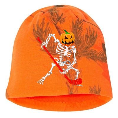 Spooky Skeleton Hockey Pumpkin Patch Kati - Camo Knit Beanie