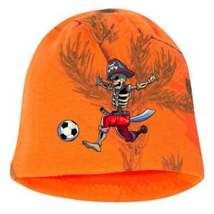 Soccer Skeleton Halloween Boy Soccer Pirate Halloween Kati - Camo Knit Beanie