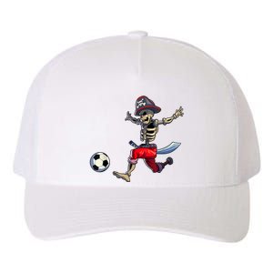 Soccer Skeleton Halloween Boy Soccer Pirate Halloween Yupoong Adult 5-Panel Trucker Hat