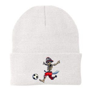 Soccer Skeleton Halloween Boy Soccer Pirate Halloween Knit Cap Winter Beanie