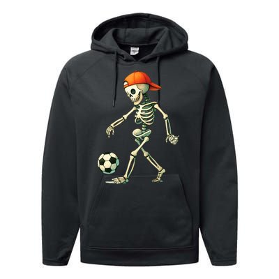 Skeleton Soccer Halloween Costume Funny Performance Fleece Hoodie