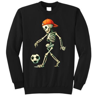 Skeleton Soccer Halloween Costume Funny Sweatshirt