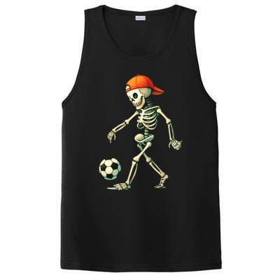 Skeleton Soccer Halloween Costume Funny PosiCharge Competitor Tank