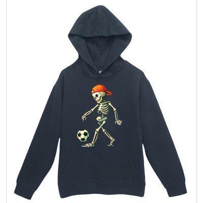 Skeleton Soccer Halloween Costume Funny Urban Pullover Hoodie