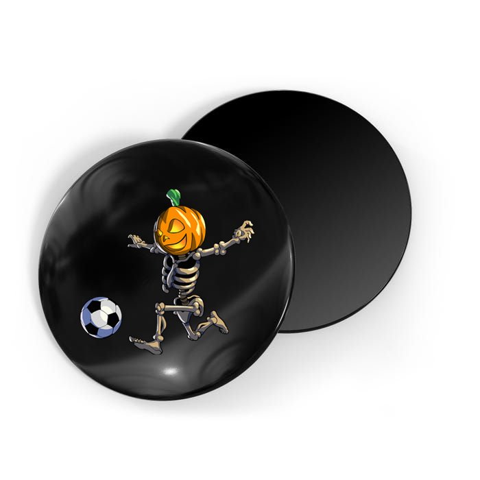 Soccer Skeleton Halloween Magnet