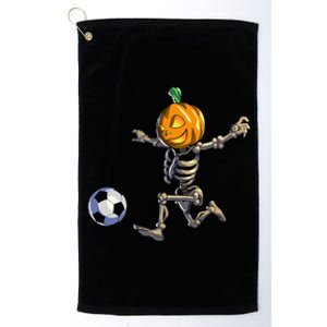 Soccer Skeleton Halloween Platinum Collection Golf Towel