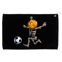 Soccer Skeleton Halloween Grommeted Golf Towel