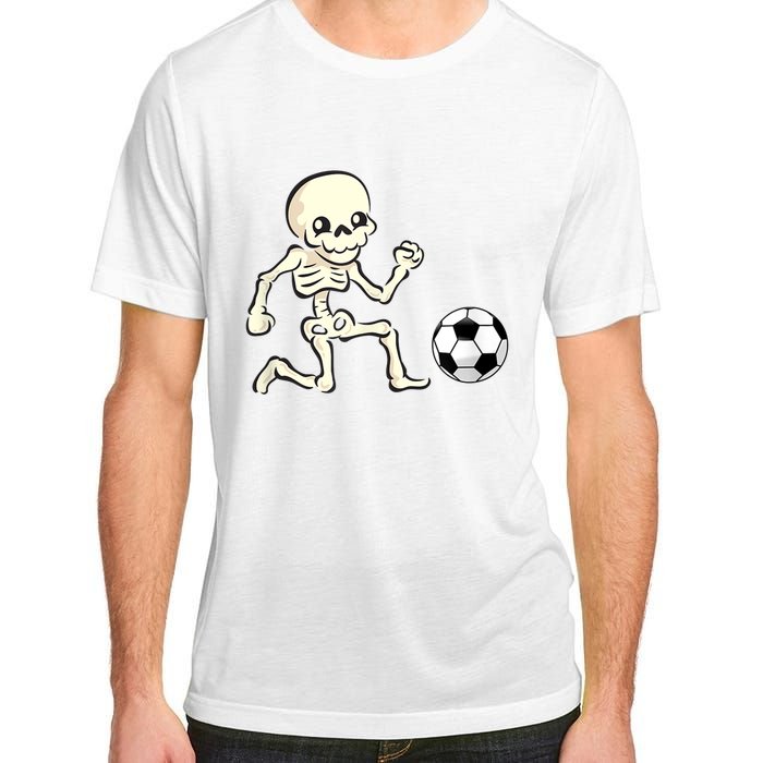 Soccer Skeleton Halloween Man Boy Soccer Player Funny Adult ChromaSoft Performance T-Shirt