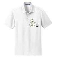 Soccer Skeleton Halloween Man Boy Soccer Player Funny Dry Zone Grid Polo