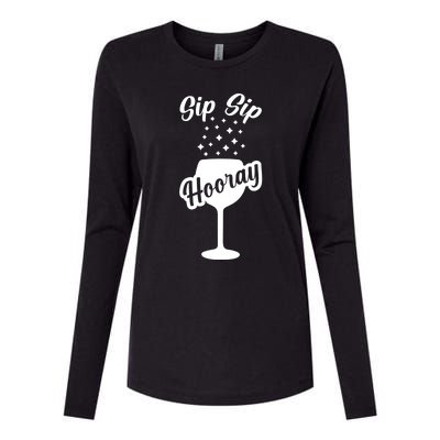 Sip Sip Hooray Bachelorette Gift Womens Cotton Relaxed Long Sleeve T-Shirt