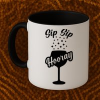 Sip Sip Hooray Bachelorette Gift Mug