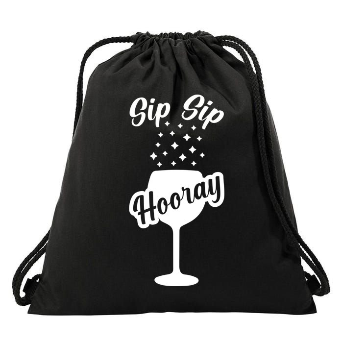 Sip Sip Hooray Bachelorette Gift Drawstring Bag