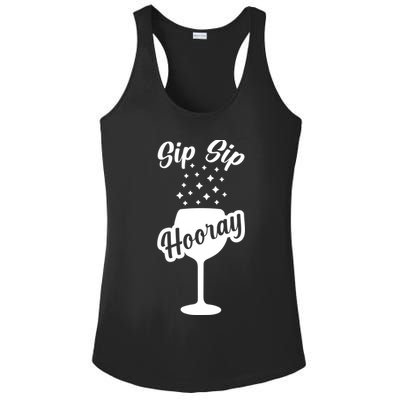 Sip Sip Hooray Bachelorette Gift Ladies PosiCharge Competitor Racerback Tank