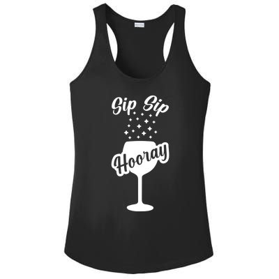 Sip Sip Hooray Bachelorette Gift Ladies PosiCharge Competitor Racerback Tank