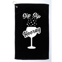 Sip Sip Hooray Bachelorette Gift Golf Towel