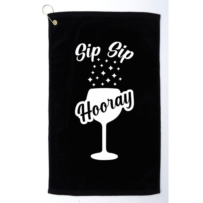 Sip Sip Hooray Bachelorette Gift Golf Towel