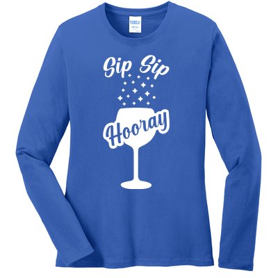 Sip Sip Hooray Bachelorette Gift Ladies Long Sleeve Shirt