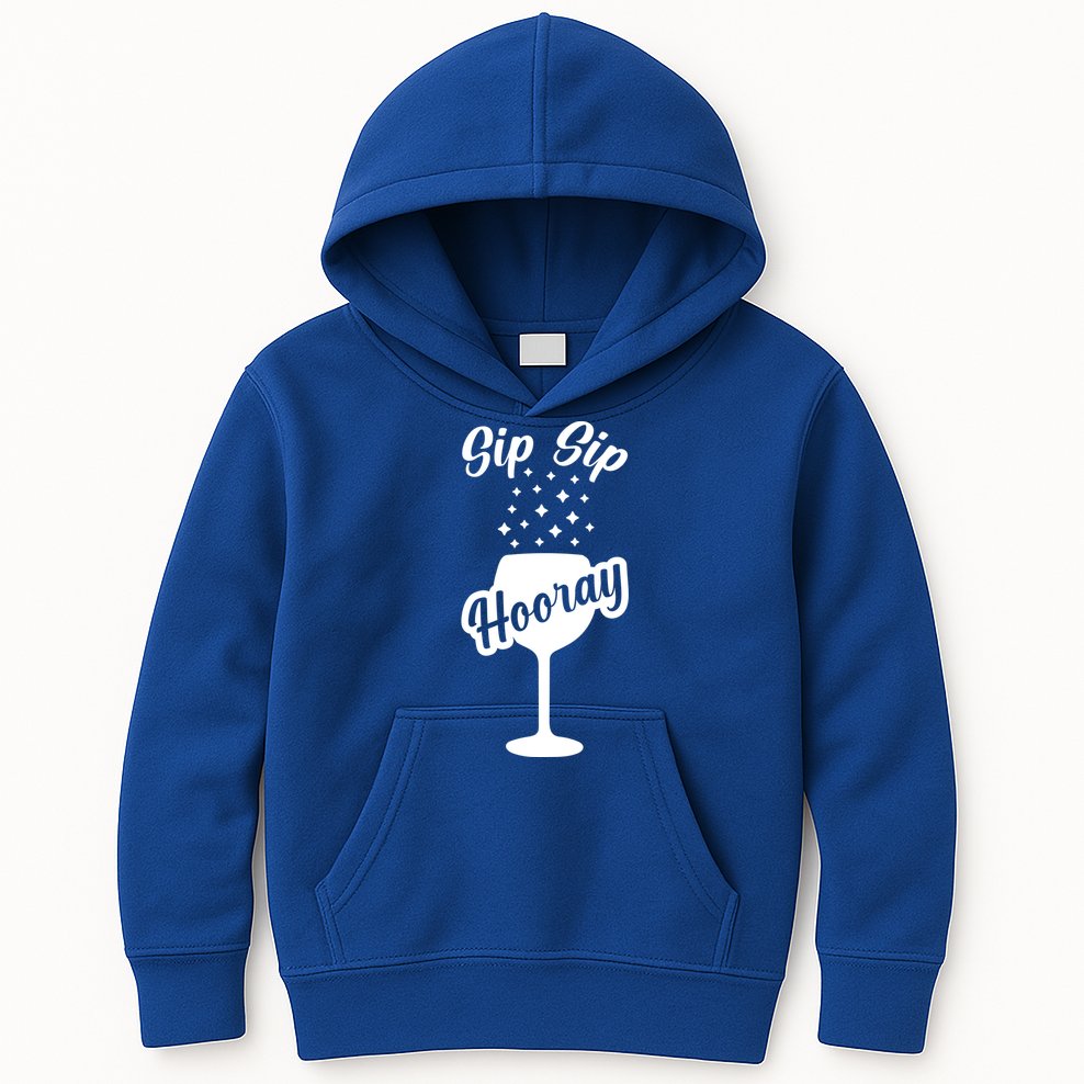 Sip Sip Hooray Bachelorette Gift Kids Hoodie