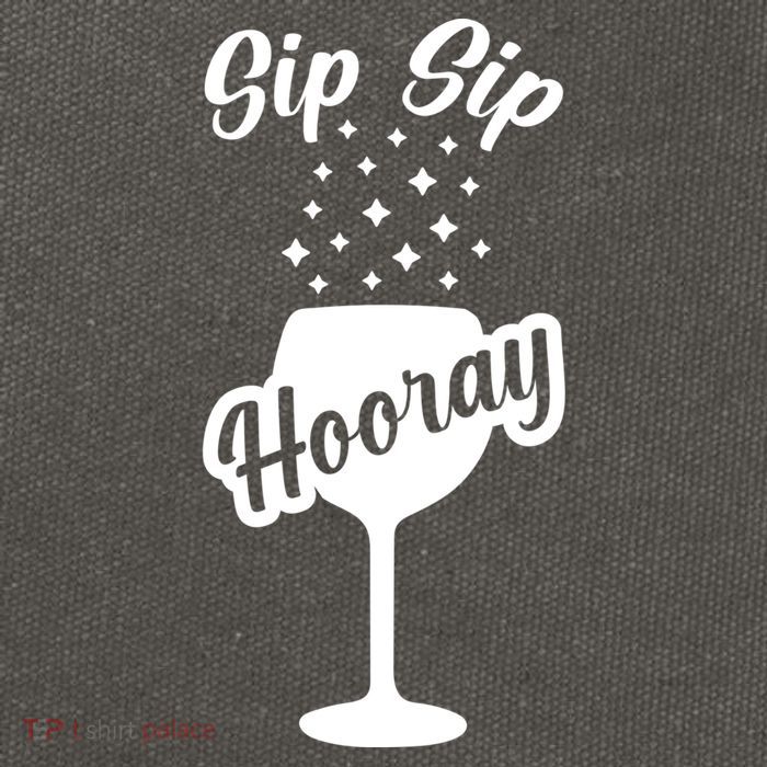 Sip Sip Hooray Bachelorette Gift Cotton Canvas Backpack