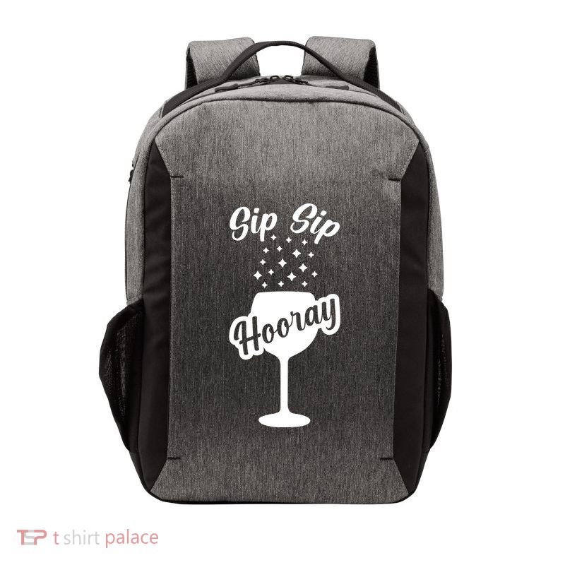 Sip Sip Hooray Bachelorette Gift Vector Backpack