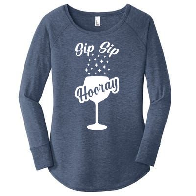 Sip Sip Hooray Bachelorette Gift Women's Perfect Tri Tunic Long Sleeve Shirt