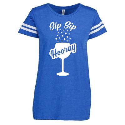 Sip Sip Hooray Bachelorette Gift Enza Ladies Jersey Football T-Shirt