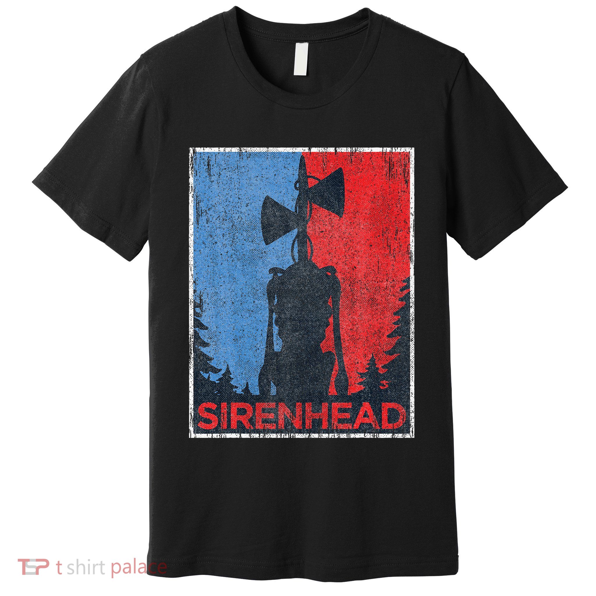 Scary Siren Head Meme Gamer Xmas Premium T-Shirt