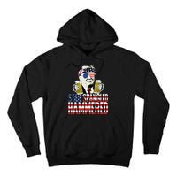 Star Spangled Hammered President Donald Trump Beer Lover Tall Hoodie