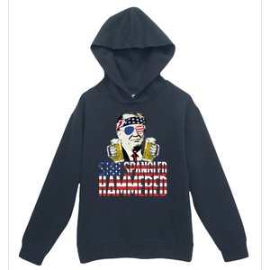 Star Spangled Hammered President Donald Trump Beer Lover Urban Pullover Hoodie