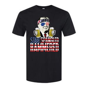 Star Spangled Hammered President Donald Trump Beer Lover Softstyle CVC T-Shirt