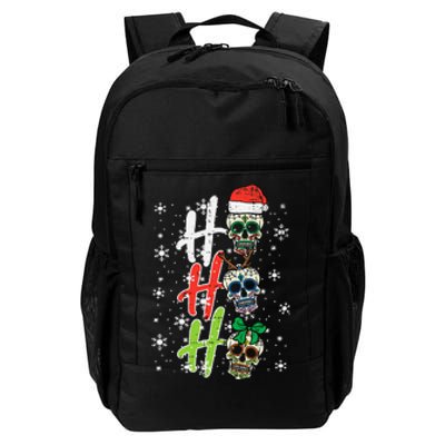  Sugar Skull Ho Ho Ho Xmas Mexican Christmas Daily Commute Backpack