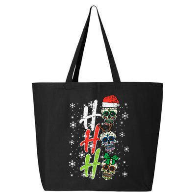  Sugar Skull Ho Ho Ho Xmas Mexican Christmas 25L Jumbo Tote