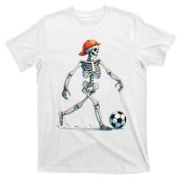 Skeleton Soccer Halloween Costume Funny T-Shirt