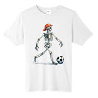 Skeleton Soccer Halloween Costume Funny Tall Fusion ChromaSoft Performance T-Shirt