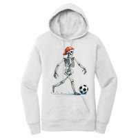 Skeleton Soccer Halloween Costume Funny Women's Pullover Hoodie