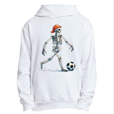 Skeleton Soccer Halloween Costume Funny Urban Pullover Hoodie