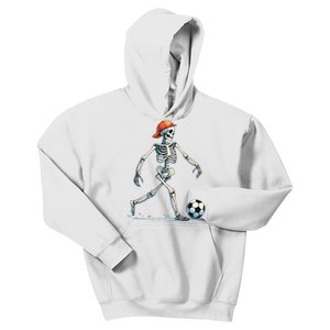 Skeleton Soccer Halloween Costume Funny Kids Hoodie