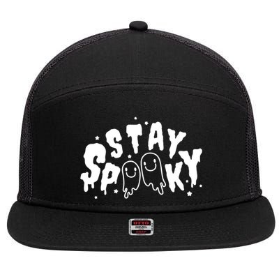 Stay Spooky Halloween Festive 7 Panel Mesh Trucker Snapback Hat