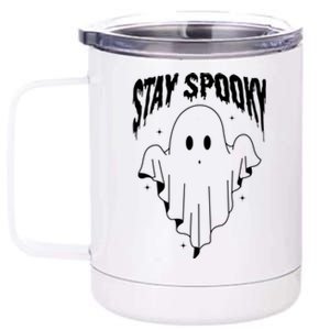 Stay Spooky Halloween Ghost Funny Gift 12 oz Stainless Steel Tumbler Cup