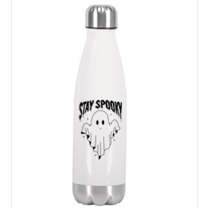 Stay Spooky Halloween Ghost Funny Gift Stainless Steel Insulated Water Bottle