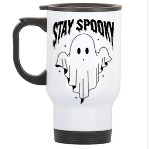 Stay Spooky Halloween Ghost Funny Gift Stainless Steel Travel Mug