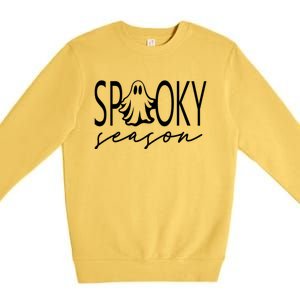 Spooky Season Happy Halloween Spooky Vibes Trick Or Treat Premium Crewneck Sweatshirt