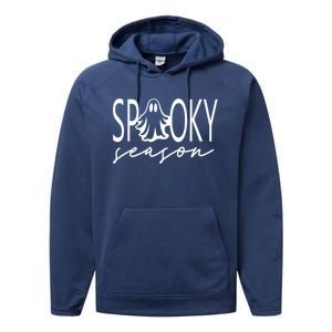 Spooky Season Happy Halloween Spooky Vibes Trick Or Treat Performance Fleece Hoodie