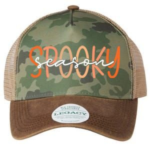 Spooky Season Halloween Spooky Vibes Autumn Fall Retro Gift Legacy Tie Dye Trucker Hat