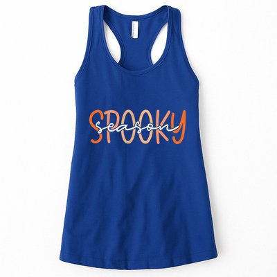 Spooky Season Halloween Spooky Vibes Autumn Fall Retro Gift Womens Tank Top