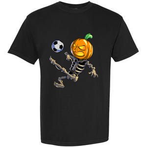 Soccer Skeleton Halloween Soccer Halloween Garment-Dyed Heavyweight T-Shirt